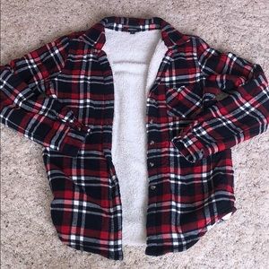 Button up plaid shirt